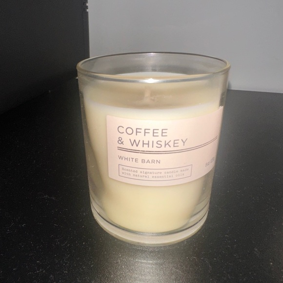 White Barn Other - White Barn Coffee & Whiskey Candle - Cream and Pink Label